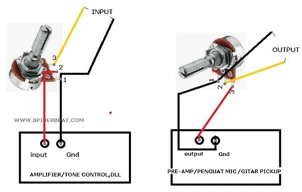 Cara Memasang Potensiometer Pada Rangkaian - Blog Soal