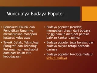 Kritik dan Dampaknya pada Kebudayaan Populer
