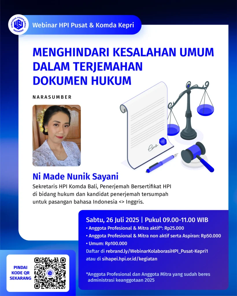 Menghindari Kesalahan Umum dalam Terjemahan Dokumen Hukum – Himpunan
