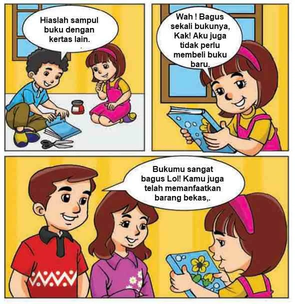 Menulis Dialog pada Gambar Cerita dan Memperagakannya | Mikirbae.com