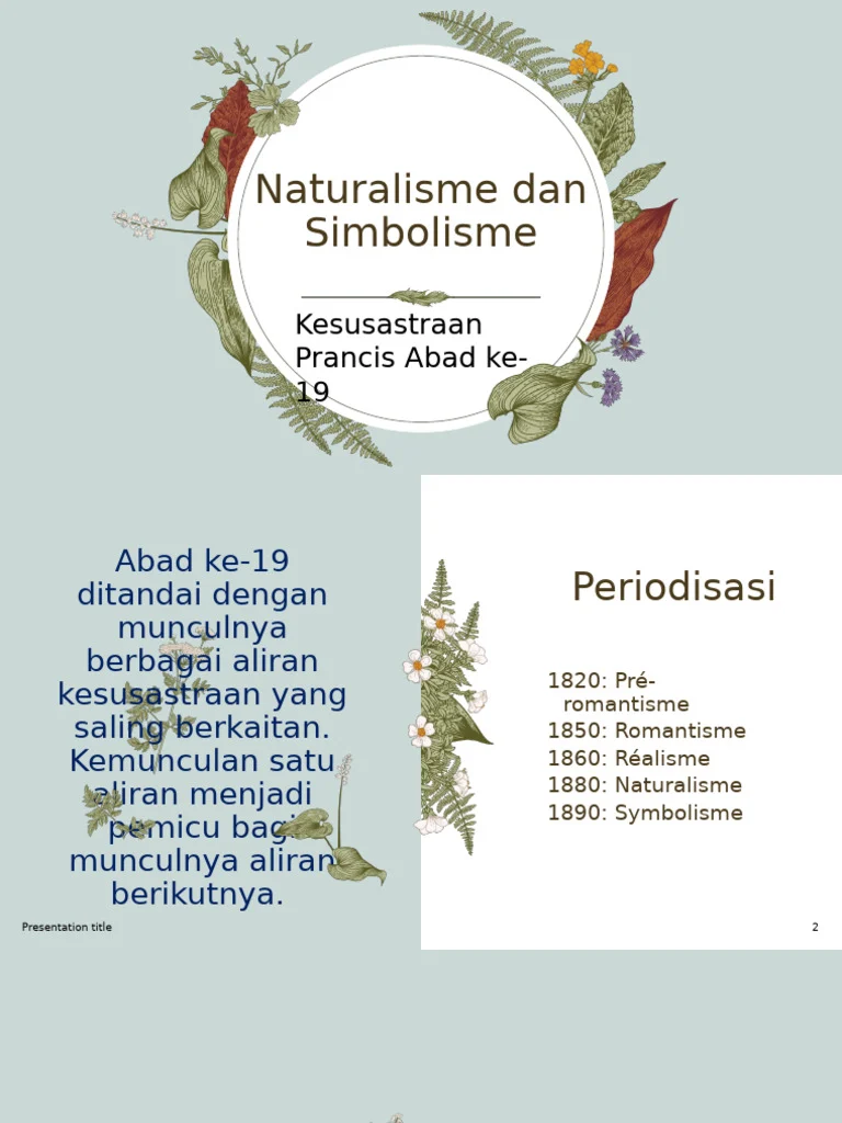 Naturalisme Dan Simbolisme 2024 | PDF