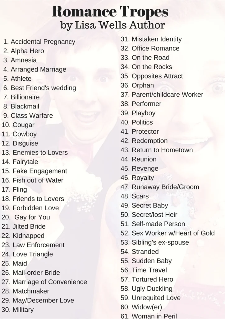 Plotting a romance? Start with a trope. Can you see the gal in the left